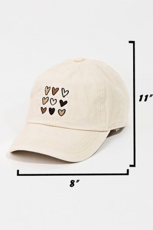 Hearts Denim Cap