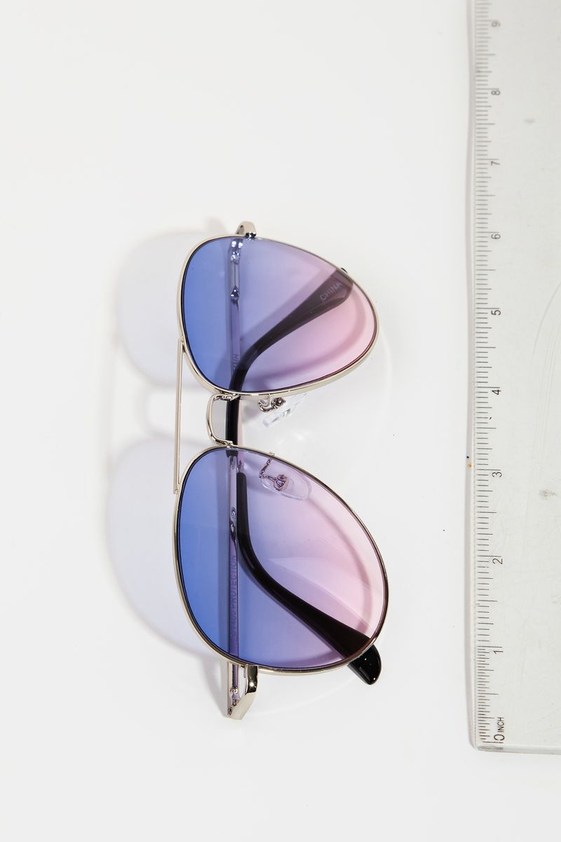 Metal Frame Aviator Sunglasses